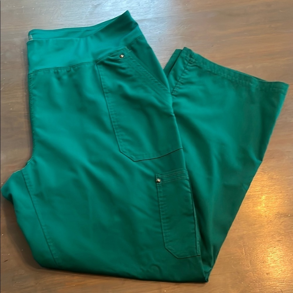 Healing Hands Emerald Green Purple Label Yoga Pants with Elastic Waistband XLP